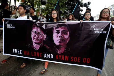 a hollow pardon  reuters journalists released  but press freedom a far cry in myanmar