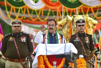 helicopter carrying up dy cm keshav maurya makes emergency landing after smoke fills cabin