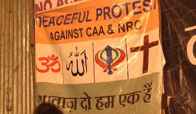 sikh chants at shaheen bagh drive home message that it s a protest without religion