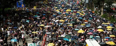 thousands of anti extradition demonstrators march once again in hong kong