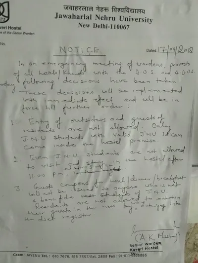 jnu institutes new security measures after students report violent attacks by abvp