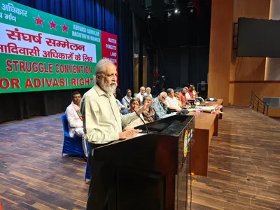 defending jal  jangal  jameen  national adivasi convention exposes bureaucratic war on tribal rights
