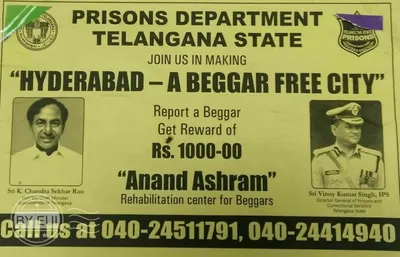 at what cost is hyderabad police pushing to make the city  beggar free  