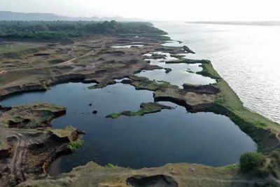 dammed and mined  narmada river can no longer support her people