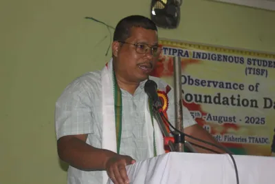 telangana governor s son among four arrested over  death threats  to tipra motha mla