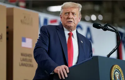 trailing in election polls  donald trump says joe biden is  against god 