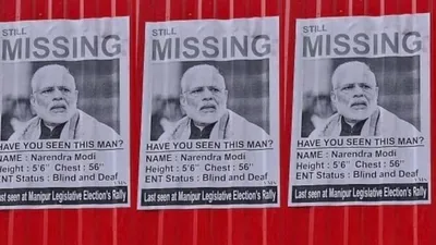 in past year  modi made 162 trips to various states  14 visits abroad   and zero to manipur