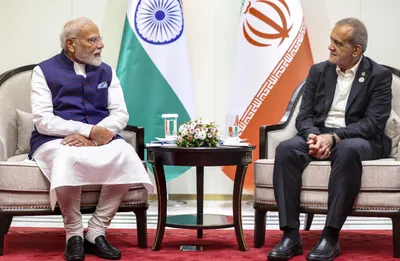 in meeting with pezeshkian  modi calls for expanding trade with iran