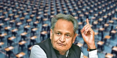rajasthan  congress govt protests against neet  jee but greenlights state level exams