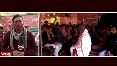 watch   ahead of up polls  farmers in dadri assembly segment on an indefinite protest