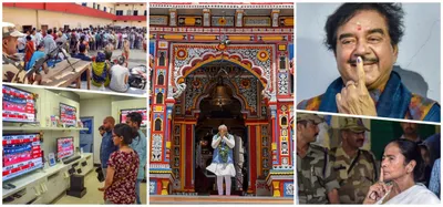  pollvault  exit polls predict bjp win  opposition complains against modi s  pollgrimage 