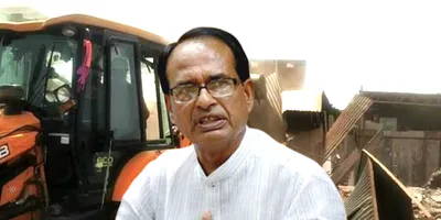 with khargone  shivraj singh chouhan drives home dream of  bulldozer justice 