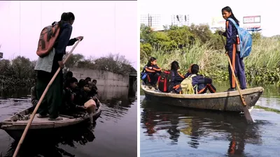 watch   for these delhi girls  school means rowing down the yamuna