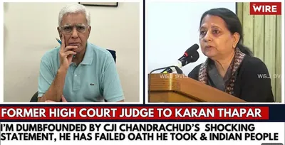  dumbfounded by cji chandrachud’s shocking statement on ayodhya judgement’  justice rekha sharma