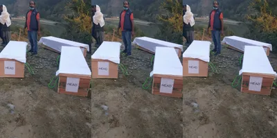 kashmir  bodies of three rajouri youth killed in  encounter  exhumed
