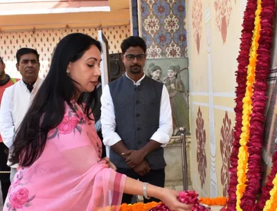 in rajasthan  a royal rumble  jai singh heiress loses support of scindia cm