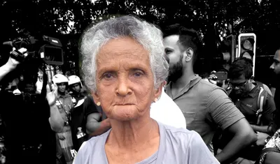 the sri lankan great grandmother who comes to protest every day
