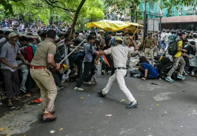 baton with nails videos indeed from july 20 protests  delhi police  pib’s ‘fact check’ incorrect