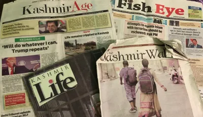 in j k  more international news on front pages than news on kashmir